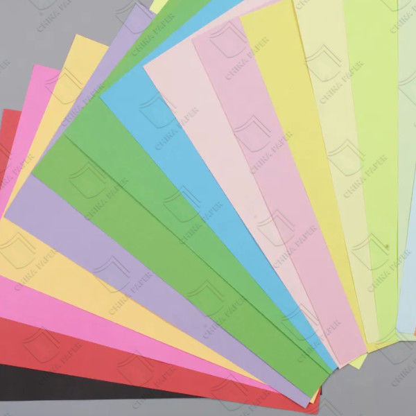 60-400g 36 Copy Colors Bristol Paper Board OEM Colored Cardboards 100% Wood Pulp