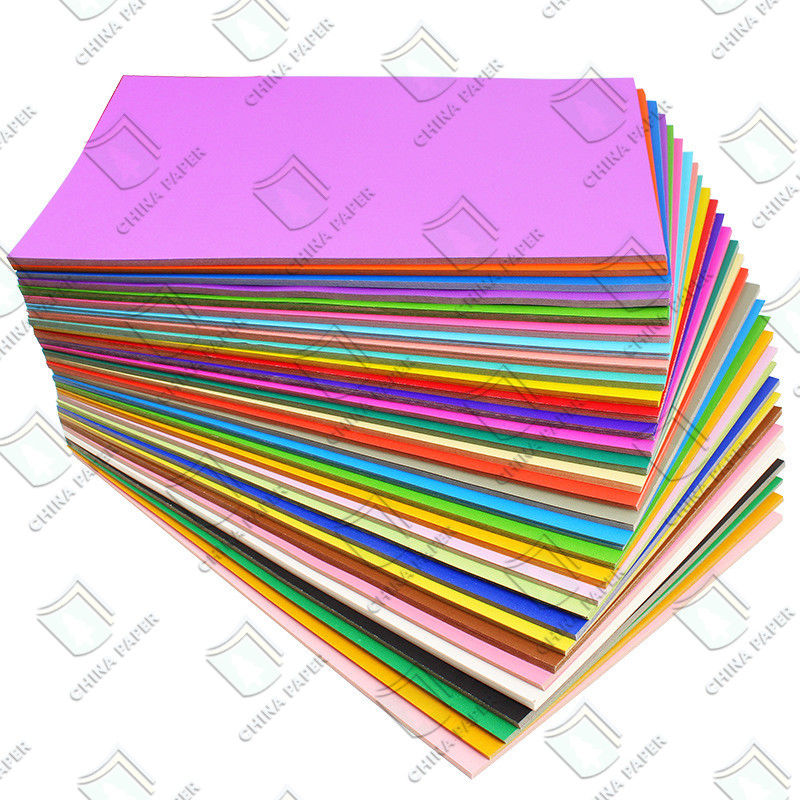 Color Offset Copy Paper Bulk Packing to Cutting Different Size Color Card Paper