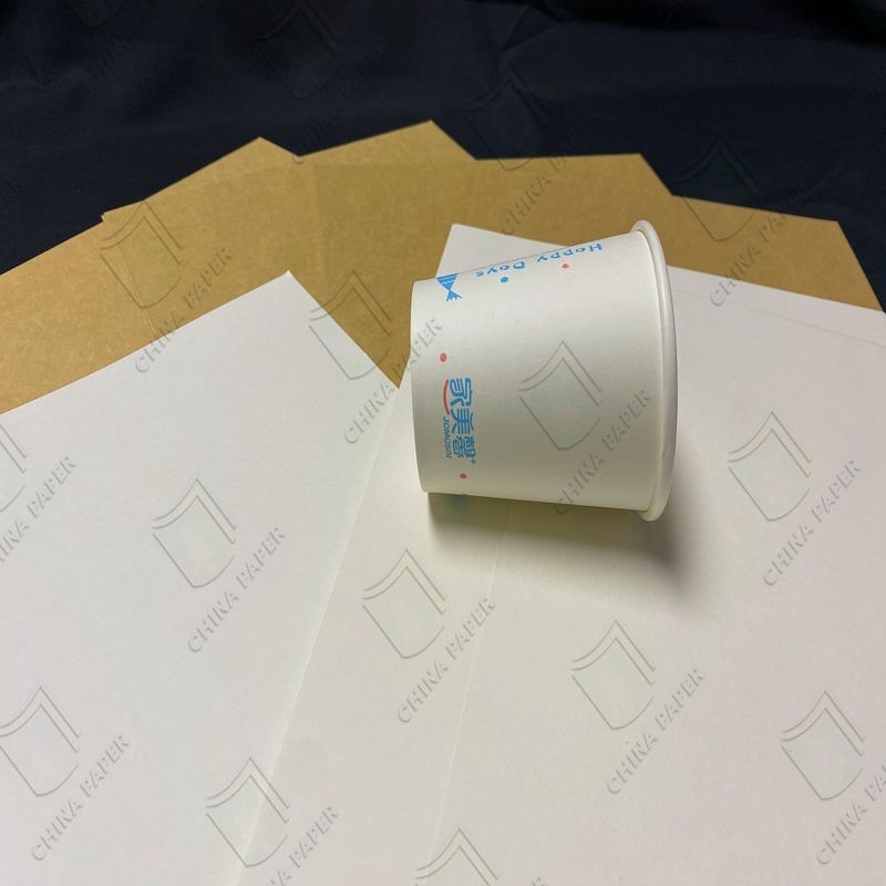Biały niepowlekany karton papierowy Cupstock Base 100% Food Grade FDA Food Drink Paper Box