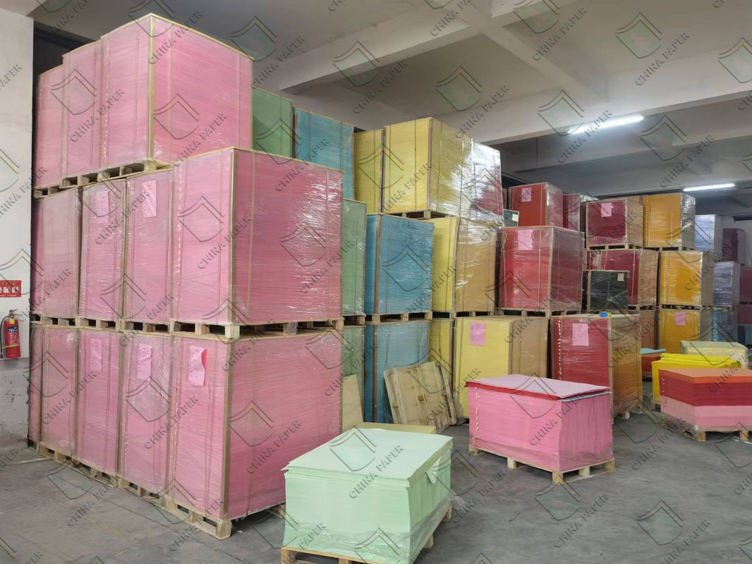 High quality Wood Pulp Colorful Handicraft paper Customized Color paper and Color board