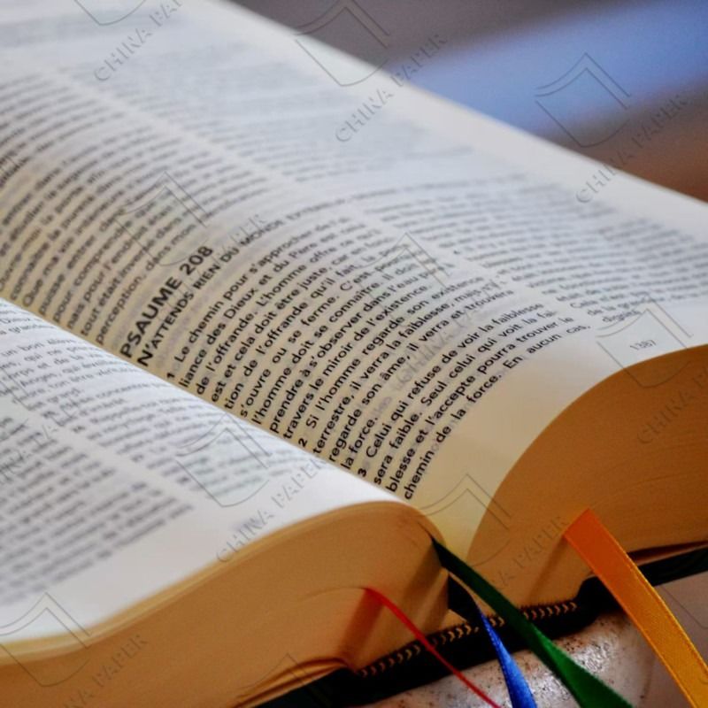 Blue-White Thin Printing Paper/Bible Paper/Dictionary Paper/High Ppi/ Factory Price