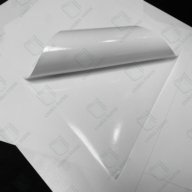 Various Shiny Colors Glassine Adhesive Sticker  For Food Industry