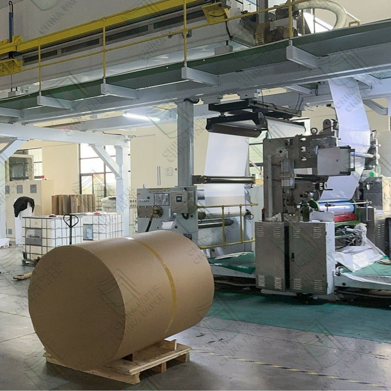 Flexible Printing Adhesive Sticker Paper Semi-glossy 80GSM Rubber With White Release Liner In Roll 230mm