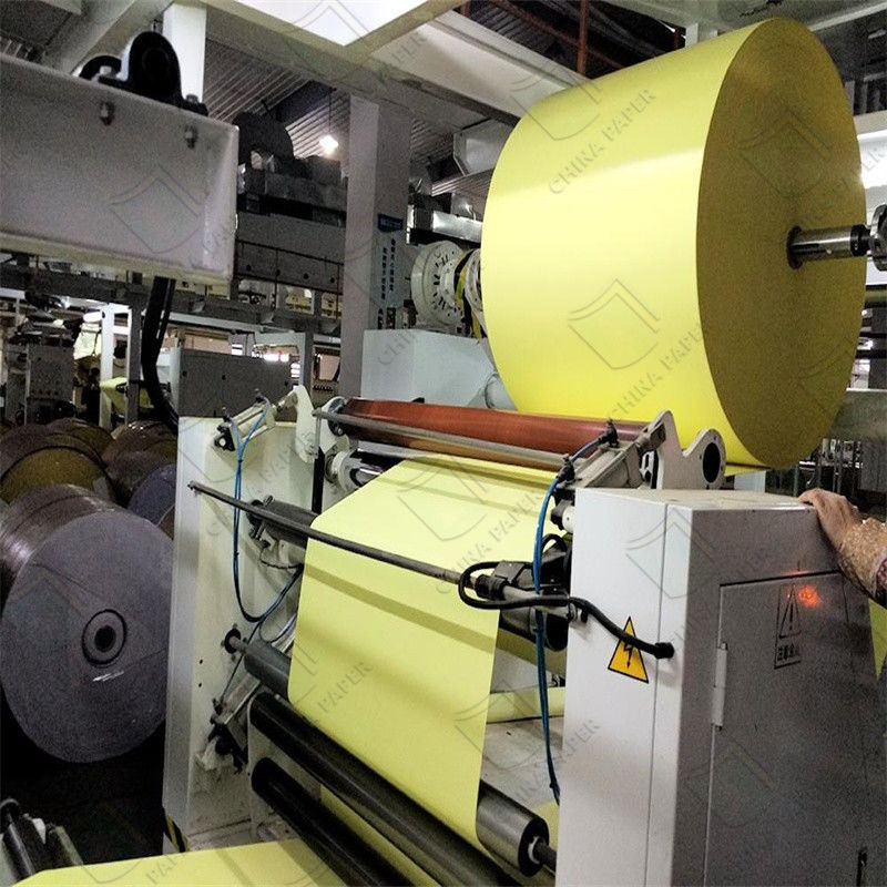 60gsm Yellow Glassine Paper And Hot Melt Glue For Self-adhesive Paper Sticker