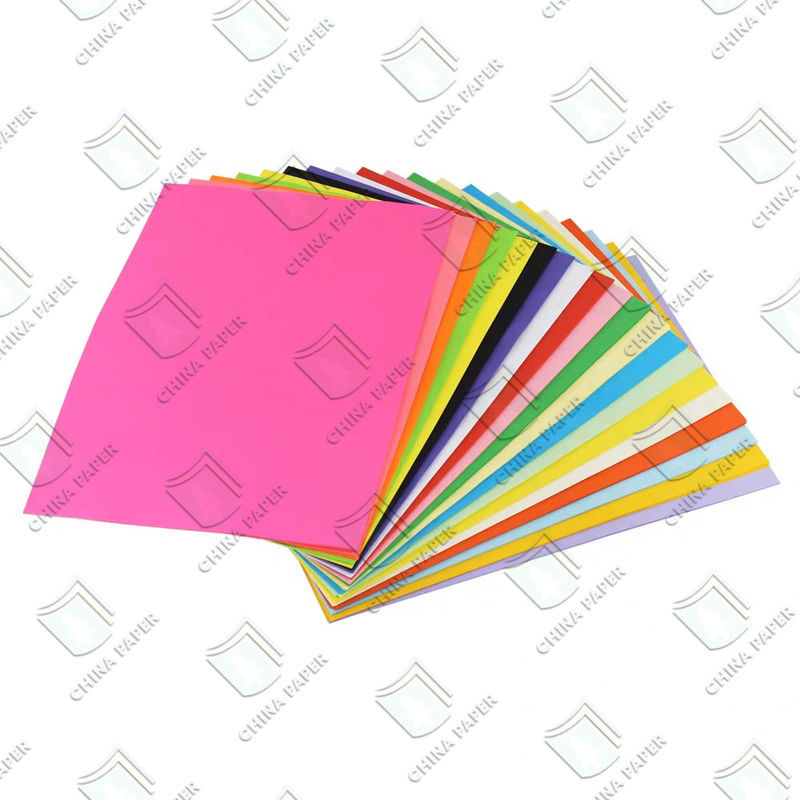 12 Colors 70g 75g 80g Color Paper Colored Bristol Board A4 Size For Kid School Supplies Crafts Arts