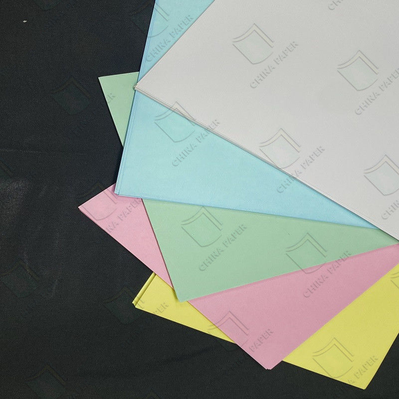 Superior 2-Part Carbonless Inkjet White NCR Paper 55gsm Black Image In Different Color For Waybill Or Bank Receipts