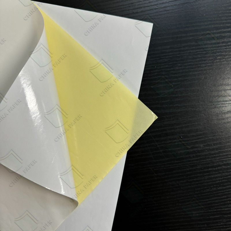 60g /70g /80g /90g Semi-glossy Label Paper With White Or Yellow Glassine Backing For Yogurt Labels.
