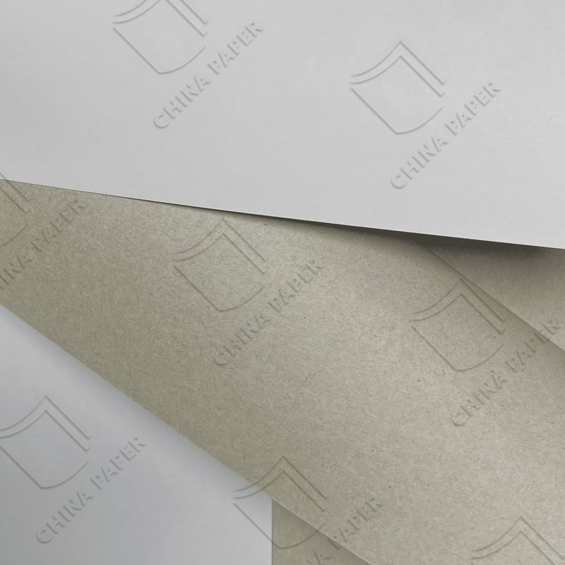 Papan Kertas Dupleks Untuk Kemasan Bergelombang 250GSM-500GSM Papan Dupleks Grey Back