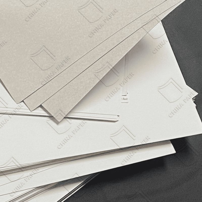 180gm-500gm Daur Ulang Pulp Sustainable And Certified Duplex Board With Grey Back Untuk Pengemasan Pengiriman