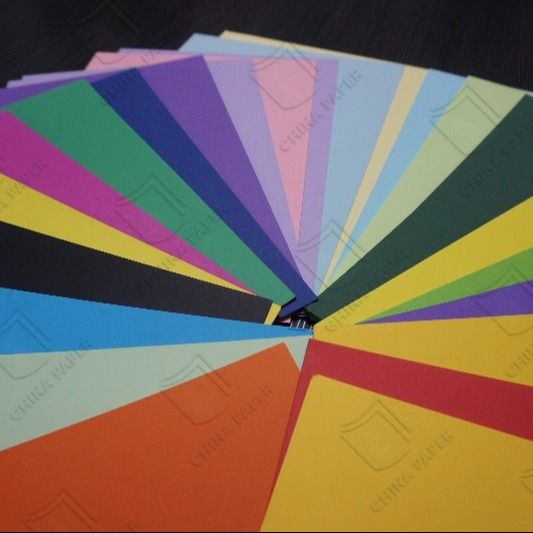 70-400GSM 100% Virgin Wood Pulp Paper Color Paper Color Board Office Stationery Educational Material