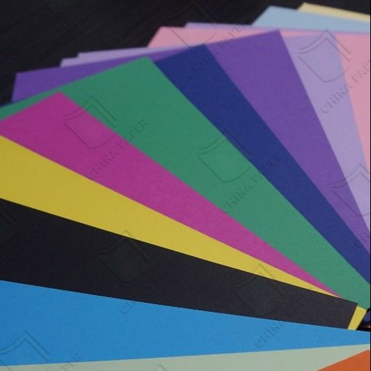 60-400GSM 100% Colored Offset Paper Crafts Paper For School Covers Educational Colored Board Stationery Application