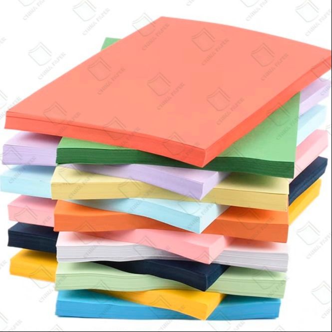 High Brightness Color Board 80gsm Offset Printing Paper In Assorted Colors For Kids DIY Crafts