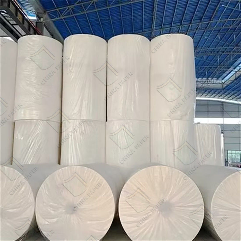 3 Ply Wood Pulp Toilet Tissue Paper Quick Water-absorbent Toilet Paper Mother Roll