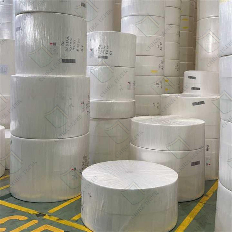 Factory Supply 1-3 Ply White Toilet Jumbo Roll Customized Softness Toilet Tissue Paper