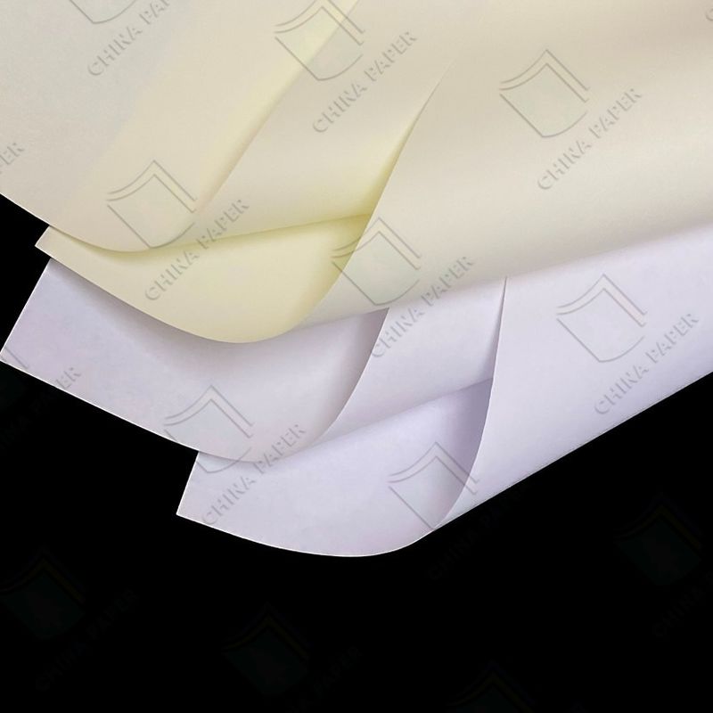 Uncoated Virgin Wood Pulp Paper 50-120GSM Cream Yellow & White For Offset Printing