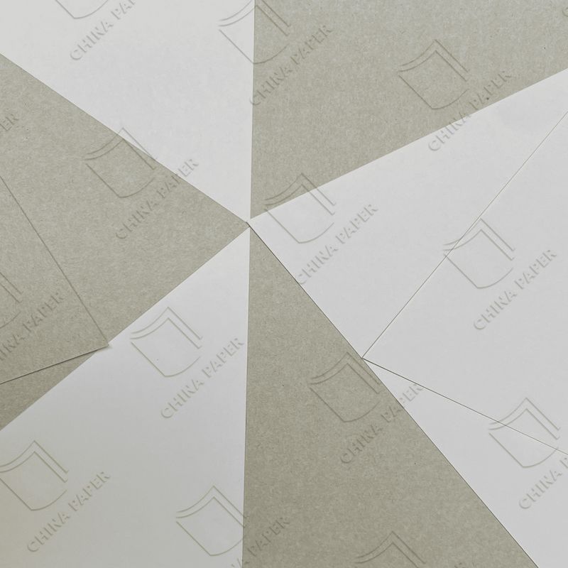Eco-Friendly Grey-Back Duplex Board 180-500gsm Recycled Pulp For Printing & Box Making