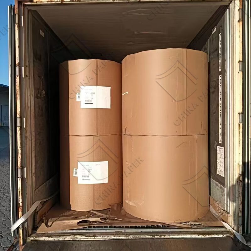 Dual-Side PE Laminated Board Stock  Waterproof Material For Takeaway Soup Container Bases
