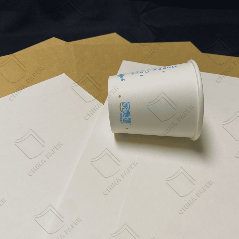 Bulk PE-Coated Cupstock Paper Rolls High-Temperature Resistant 120°C For Coffee Cup Liners