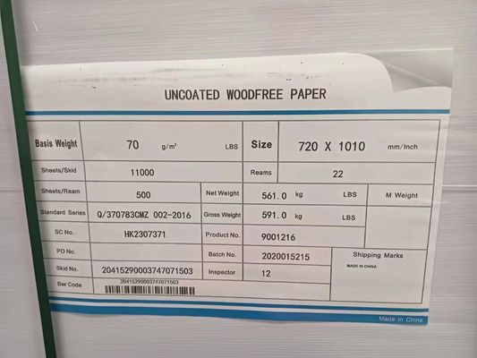 90gsm White High Printing Performance Offset Paper A4 Size