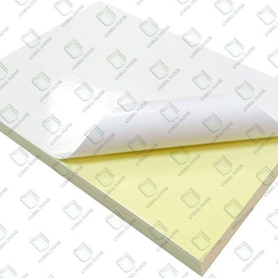 লেবেল লেজার মুদ্রণের জন্য জলরোধী 60gsm স্ব-আঠালো তাপীয় কাগজ