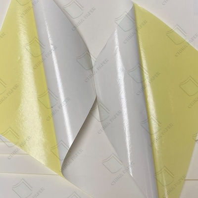China Papier Herstellung von starkem Klebstoff, selbst angepasstes Aufkleber OEM halb glänzendes Papier