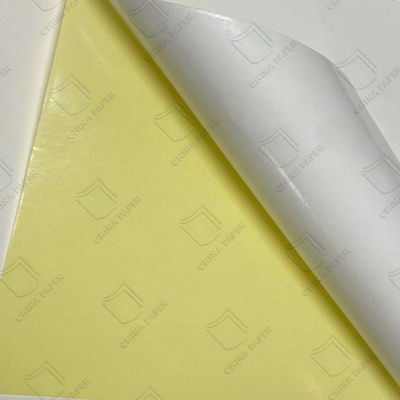 Etikettmaterial Halbglänzendes Papiermaterial Weißglasliner