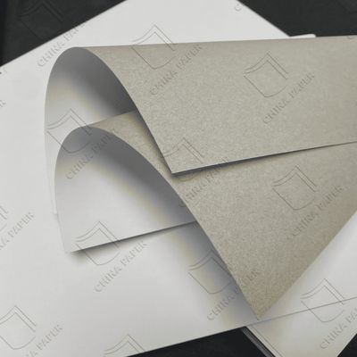 پنل دوبلکس بازیافت شده 180-500gsm خاکستری پشت و سطح سفید برای بسته بندی برتر