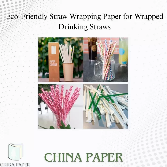Eco-Friendly Straw Wrapping Paper for Wrapped Drinking Straws Eco-Friendly Straw Wrapping Paper for Wrapped Drinking Straws