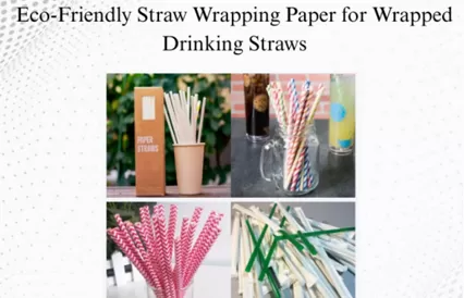 Eco-Friendly Straw Wrapping Paper for Wrapped Drinking Straws