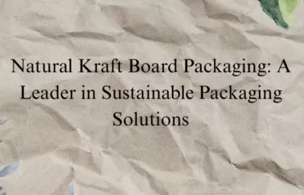 Natural Kraft Board Packaging: A Leader in Sustainable Packaging Solution
